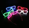 LED-Leuchtbrille, Buddy-Jalousien, Party, Tanzaktivitäten, Bar, Musik, Festival, Cheer-Requisiten, blinkende Brille, Netz, rotes Spielzeug