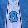 Vintage Vince Carter UNC Jersey North Carolina #15 Vince Carter Blue White Stitched NCAA College Basketball Jerseys, Haftowane logo szorty