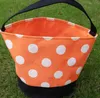 Halloween Party Candy Basketzak Polka Dot Kids Hand-Bag Zet Eieren Opslag Sacks Print Emmer Bureau Hallowmas Gift Bags SN2924