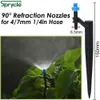 SPRYCLE 25M Garden Micro Drip Irrigation Kits Misting Watering System Automatic Adjustable Dripper Atomizer for 4/7mm 1/4'' Hose 210610