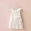 Kindstraum 2019 enfants solide coton robe été enfants sans manches porter marque blanc doux vêtements pour filles, RC1763 G220506