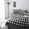 Bedding Sets Duvet Pillowcase, Black/White Fabric, Cover And Plain Bed Sheet, Set For Children Adults, Boys Girls