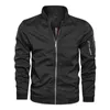 Men Bomber Jacket Thin Slim Baseball Long Sleeve S Windbreaker Zipper Male Outwear Brand Clothing 6XL 211217