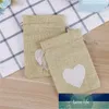 Gift Wrap 12PCS/Set Linen Love Dip Pattern Candy Bag Storage For Wedding Celebration Creative Use1 Factory price expert design Quality Latest Style Original Status