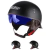 오토바이 헬멧 절반 얼굴 빈티지 레트로 독일어 스쿠터 안전 보호 장비 Casco Moto Motorbike 충돌 헬멧