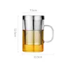 Théières tasse haute qualité résistant à la chaleur verre Pot bouilloire café cruche verre fabricant pratique 500 ml pour bureau maison