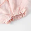 0-2yrsベビーショートパンツ素敵な生まれたピンクホワイト幼児ガールズPPコットン夏のズボン子供の短い210429