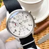 Hela nylonklockan automatiska klockor för mäns datum dag fiber ratten armbandsur 43mm montre263n