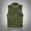 Gilet da uomo 23ss esplosivo di vendita caldo moda uomo giacca di jeans sottile gilet strappato trend denim verde arancio nero gilet casual senza maniche per uomo