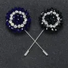 Pins, Brooches Wholesale Mixed 5Pcs/Lot Flower Wedding Men And Pins For Suits Lapel