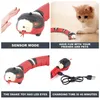 Cat Toys Smart Sensing Snake Elektrisk interaktiv för katter USB -laddningstillbehör barn husdjursspel Spela Toy7670551