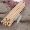 Pailles en bambou 100% naturelles 20cm 7,8 pouces Paille à boire écologique Brosse nettoyante pour boissons à la maison Outils de bar de mariage