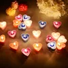 9pcs/box Heart Shaped Candles Valentines Day Decorations Romantic Birthday Lover Love Candlelight Dinner Candle XD29952