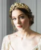 Headbands Jewelryheadbands Jewelry Fashion Gold Plated Metal Leaf Headband Vintage Hairband For Women Wedding Elegant Leaves Hair Drop Deliv