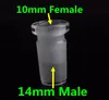 10mm 14mm 18mm Erkek Kadın Cam Adaptörü Hookah Dönüştürücü Sigara Bong Banger Kase Kalın Forsted Pyrex Su Boruları