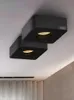 Downlights LED Ultra-tunn yta monterad downlight utan huvudljus takplats fyrkantig infälld lampa vardagsrum sovrum