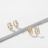 Fashion Geometric Round Crystal Small Hoop Earring for Women Trendy Simple CZ Zircon Huggie Earrings female Party Jewelry Gift