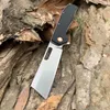 Tunafire GT955 Flipper Quick Open Ball Bearing Folding Knife Micarta Handle D2 Steel Blade Outdoor Camping Survival Knife Tool