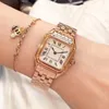 lmjli- 2021 u1 quality Women Watches New Fashion 22*30MM dial High Quality Gold/Silver Stainless Steel Quartz Lady Watch With diamond montre de luxe