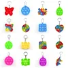 New Mini Push Bubble Sensory Toy Autism Needs Squishy Stress Reliever Toys Adult Child Funny Anti-stress It Fidget Keychain DHL Shipping CJ05