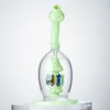 Unique Water Pipes 9 Inch Hookahs Bent Tube Showerhead Perc Percolator Mushroom Glass Bongs Ball Style Oil Dab Rigs With Bowl 14mm Male Joint