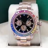 Relógios mecânicos automáticos de 40 mm de alta qualidade, homens, relógios de diamante de diamante masculinos de aço inoxidável dobramento esporte esporte à prova d'água Moda de pulso Man Wristwatches