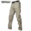 TACVASEN Taktische Cargohose Herren Sommer Gerade Kampf Armee Militärhose Baumwolle Viele Taschen Stretch Sicherheitshose Männer 210406