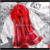 Okłady kapelusze, Rękawiczki Aessoriessilk Szalik Wild Wool Scarves Cienki Cape Kolor Dopasowywanie Kobiet Letni Krem przeciwsłoneczny Szal Echarpe Femme Fashion Heads