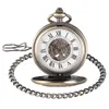 Fantastico orologio da tasca meccanico scheletro Kylin con catena Fob, orologio orientale retrò, simbolo di buona fortuna, regali speciali per la famiglia di amici