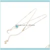 Pendant & Pendants Jewelrypendant Necklaces Pjx Un Shape Necklace Moonstone Crystal Choker Simple Style Schoolgirl Crescent Aessory Xl-Tjl-0