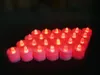 3545 cm LED Dekorativ tealight te -ljus Flamelös Ljus batteridriven bröllop födelsedagsfest juldekoration7191272