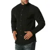 Mode Roze Tuxedo Shirt Mannen Mode Gestreepte Kraag Heren Overhemden Bruiloft Prom Diner Formele Elegante Top