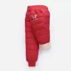 Утолщение зимних брюк для мальчиков девочек высокая талия теплые детские одежды водонепроницаемые дети мальчик модные брюки длинные 211103