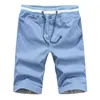 Shorts Masculinos Verão para Homens Homem Shorts Verão Sólido Sólido Respirável Elástico Cintura Casual Homem Bermuda Homme 210714