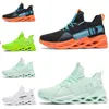 Wysokiej jakości nie-marki mężczyźni kobiety do biegania buty ostrze oddychające buty czarne białe zielone pomarańczowe żółte męskie trenerzy odkryty sport sneakers rozmiar 39-46