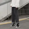 ワイドレッグジーンズメンズファッションレトロスプラッシュインクバギー男性ストリートウェア韓国ルースヒップホップストレートデニムズボンメンズS-5XL