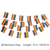 100 Países Bandeira 1 String Pendurado Banner Internacional Mundial Bandeiras Bunting Arco-íris para Decoração De Festa