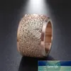 ZORCVENS New Fashion 16mm Big Round Rose Gold Colore satinato Anelli di nozze in acciaio inossidabile per le donne Regali di gioielli per feste Prezzo di fabbrica design esperto Qualità