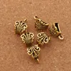 Alloy Hollow Butterfly Flower Connectors Loose Pärlor Bails Antik Silver / Guld / Brons Fit Charm European Armband L683 210pcs / Lot