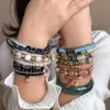 Bangle Bohemian Pearl Crystal Armband Handgjorda Naturliga Fot Smycken För Kvinnor Multiplayer Barefoot Chain Ben