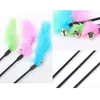 Toys de gato 3pcs/set Pet Funny Stick Rod Interactive Bell Feather Toy para Kitten Teaser Chaser Wand Supplies