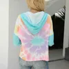 Jesienna krawat bluzy bluzy kobiety z długim rękawem Streetwear Harajuku Bluza bluza plus Size Moda Hoody Dams 210603