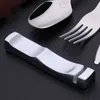 Chinese Chopsticks Holder Japanese Korea Food Sticks Rest Stand Metal Reusable Knife Spoon Fork Rack RRB12600