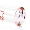 10 '' Pink Kitty Bong Cute Hookah Glas Roken KT Beker Bodem Clear Tube Kleine Water Pijp Kleurrijke Mond Groothandelsprijs 14 mm Vrouwelijke Joint en Kom