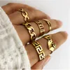 Paare Titan Stahl Anzug Edelstahl Ring 18 Kgold Liebe Pfirsich herzförmige Accessoires Ring Set Ringe Schmuck