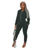 Designers Clothes tracksuits 2023 Suede hooded long sleeve sports two piece set women's solid color leisure suit Print