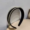 Metalowa łańcucha Zwykła tkanina Owinięta Hairband Opaska Akcesoria do włosów dla dorosłych