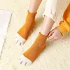 6 пар счастливые подарок повседневные носки для женщин забавный мультфильм милый кот лапы носки Harajuku Pack дамы зимние хлопок наборы экипажа носки 211204
