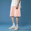 Enkelväg Mens Shorts Sommar Solid Kort Harajuku Hip Hop Japanska Streetwear Man Byxor Svart Casual För 210806