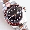 Reloj de pulsera para hombre de alta calidad con esfera negra automática de 40MM, relojes para hombre con oro rosa en dos tonos, pulsera de acero inoxidable 126711 Everose G238m